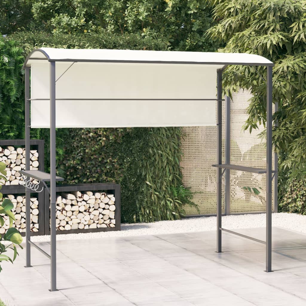 Vidaxl Arbor s streho 220x110x200 cm krema -barvna