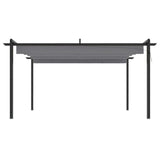 Vidaxl Garden Practice avec toit extensible 4x3 m anthracite -colored