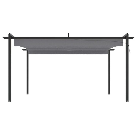Vidaxl Garden Practice avec toit extensible 4x3 m anthracite -colored