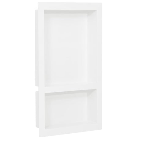 Douche vidaxl avec 2 compartiments 41x69x9 cm de haut blanc brillant