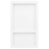 Douche vidaxl avec 2 compartiments 41x69x9 cm de haut blanc brillant