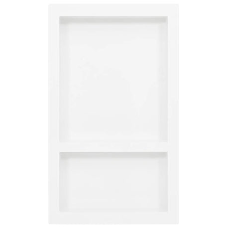 Douche vidaxl avec 2 compartiments 41x69x9 cm de haut blanc brillant