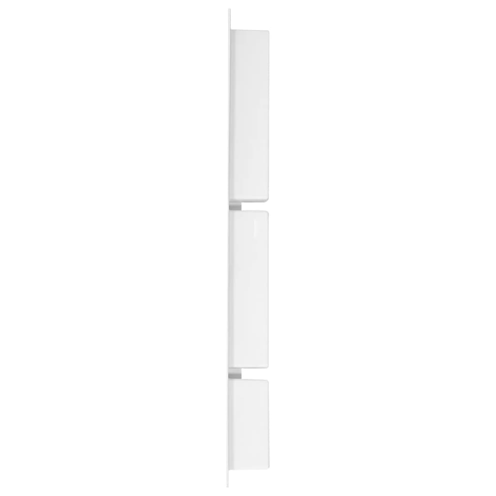 Douche Vidaxl avec 3 compartiments 41x99x9 cm de haut blanc