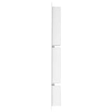 Douche Vidaxl avec 3 compartiments 41x99x9 cm de haut blanc