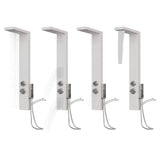 Système de panneaux de douche vidaxl aluminium blanc