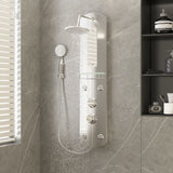 Panneau de douche Vidaxl 25x43x110 cm Colore en argent