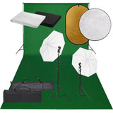 Ensemble de studio photo Vidaxl avec ensemble d'éclairage, arrière-plan et réflecteur