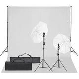 Vidaxl Photo Studio Set med Lighting Set and Background