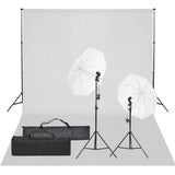 Vidaxl Photo Studio Set med Lighting Set and Background