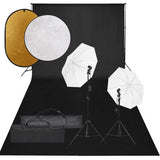 Ensemble de studio photo Vidaxl avec ensemble d'éclairage, arrière-plan et réflecteur