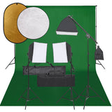 Vidaxl Photo Studio -Set mit Beleuchtungssatz, Hintergrund und Reflektor