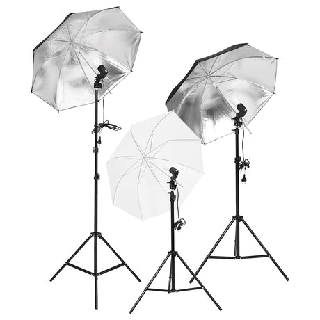 Ensemble de studio photo Vidaxxl avec kit d'éclairage et arrière-plan