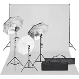 Ensemble de studio photo vidaxl avec ensemble d'éclairage et arrière-plan