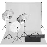 Ensemble de studio photo Vidaxxl avec kit d'éclairage et arrière-plan