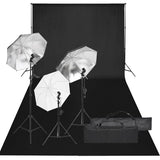 Ensemble de studio photo vidaxl avec ensemble d'éclairage et arrière-plan
