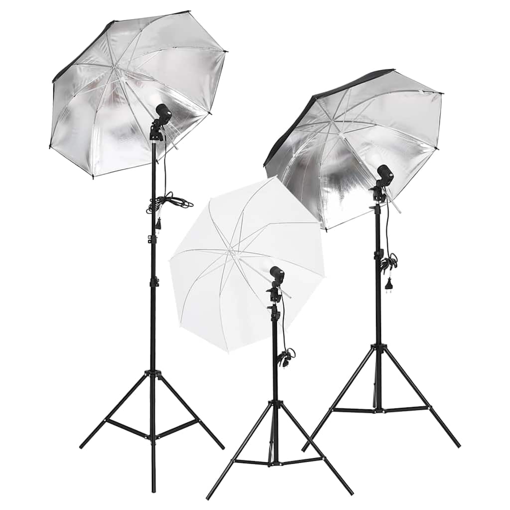 Ensemble de studio photo Vidaxxl avec kit d'éclairage et arrière-plan