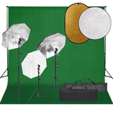 Vidaxl Photo Studio Set con set di illuminazione, sfondo e riflettore