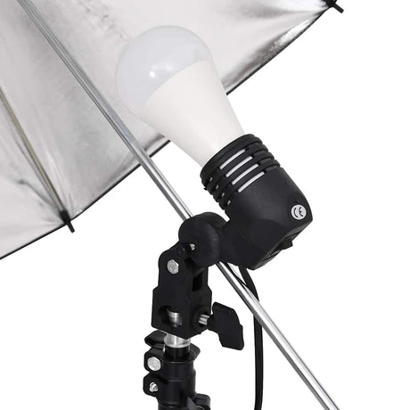Kit de studio photo Vidaxxl avec kit d'éclairage, fond et réflecteur