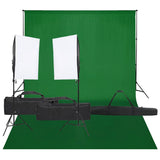 Ensemble de studio photo vidaxl avec ensemble d'éclairage et arrière-plan