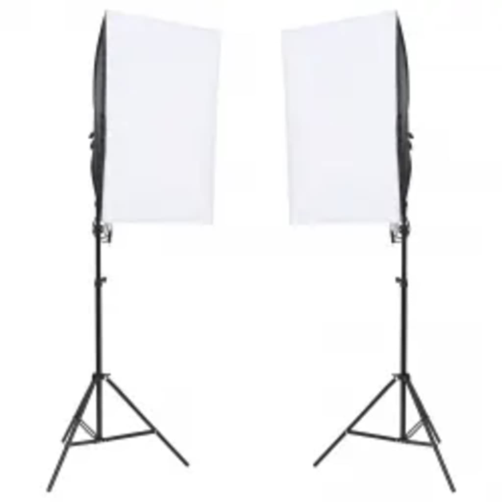 Vidaxl Photo Studio Set con set di illuminazione, sfondo e riflettore