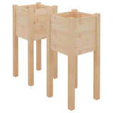 Jardinières vidaxl 2 pcs 31x31x70 cm