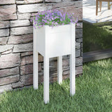 Vidaxl Planning Box 31x31x70 cm Pine solide blanc