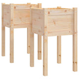 Vidaxl Planters 2 ST 40x40x70 cm Pine solide