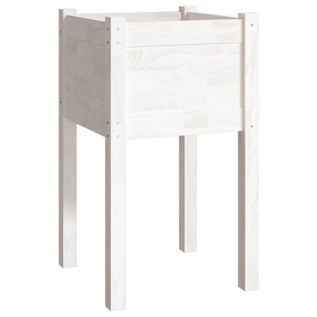 Boîte de planification Vidaxl 40x40x70 cm Pine solide blanc