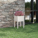 Boîte de planification Vidaxl 40x40x70 cm Pine solide blanc