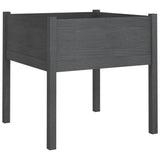 Boîte de planification Vidaxl 70x70x70 cm Gris de pin solide