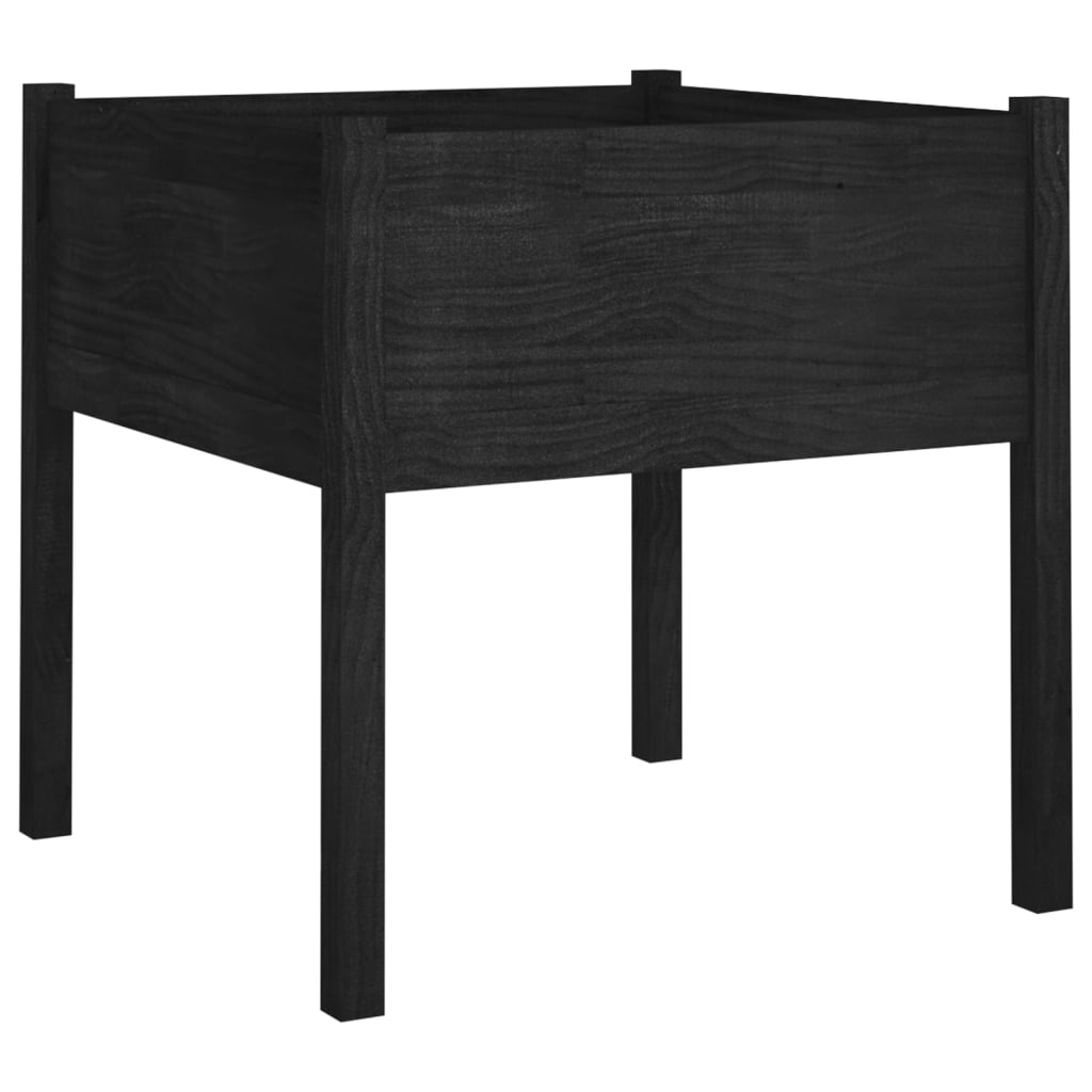 Vidaxl Planning Box 70x70x70 cm Solid Pine Black