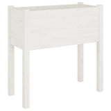 Jardinières vidaxl 2 st 70x31x70 cm en pin solide blanc