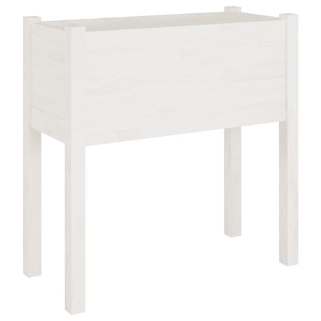 Jardinières vidaxl 2 st 70x31x70 cm en pin solide blanc