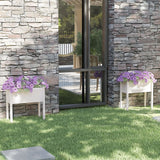 Jardinières vidaxl 2 st 70x31x70 cm en pin solide blanc
