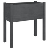 Vidaxl Planters 2 ST 70x31x70 cm Gris de pin solide
