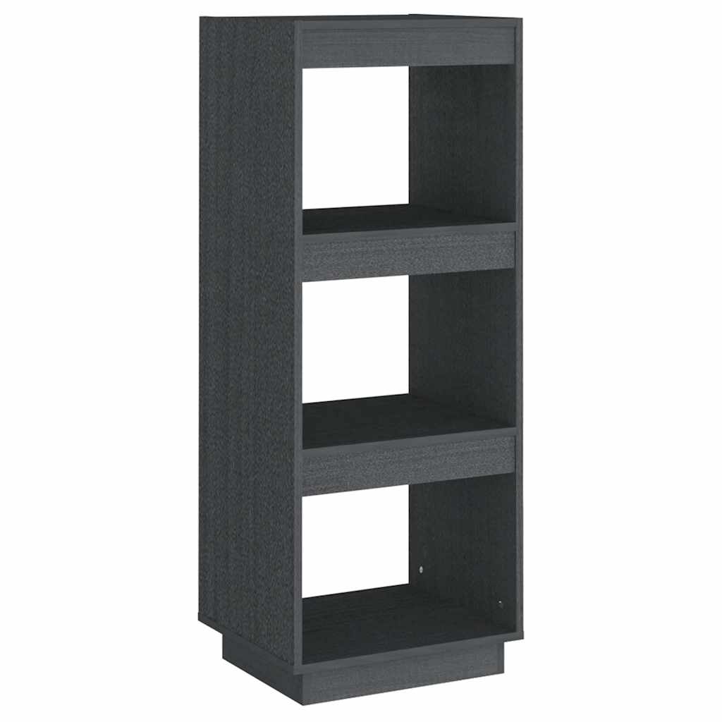 Vidaxl boekenkast kamerscherm 40x35x103 cm massief grenenhout grijs