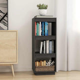 Vidaxl boekenkast kamerscherm 40x35x103 cm massief grenenhout grijs