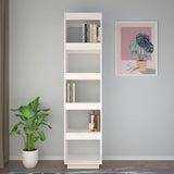 Vidaxl boekenkast kamerscherm 40x35x167 cm massief grenenhout wit
