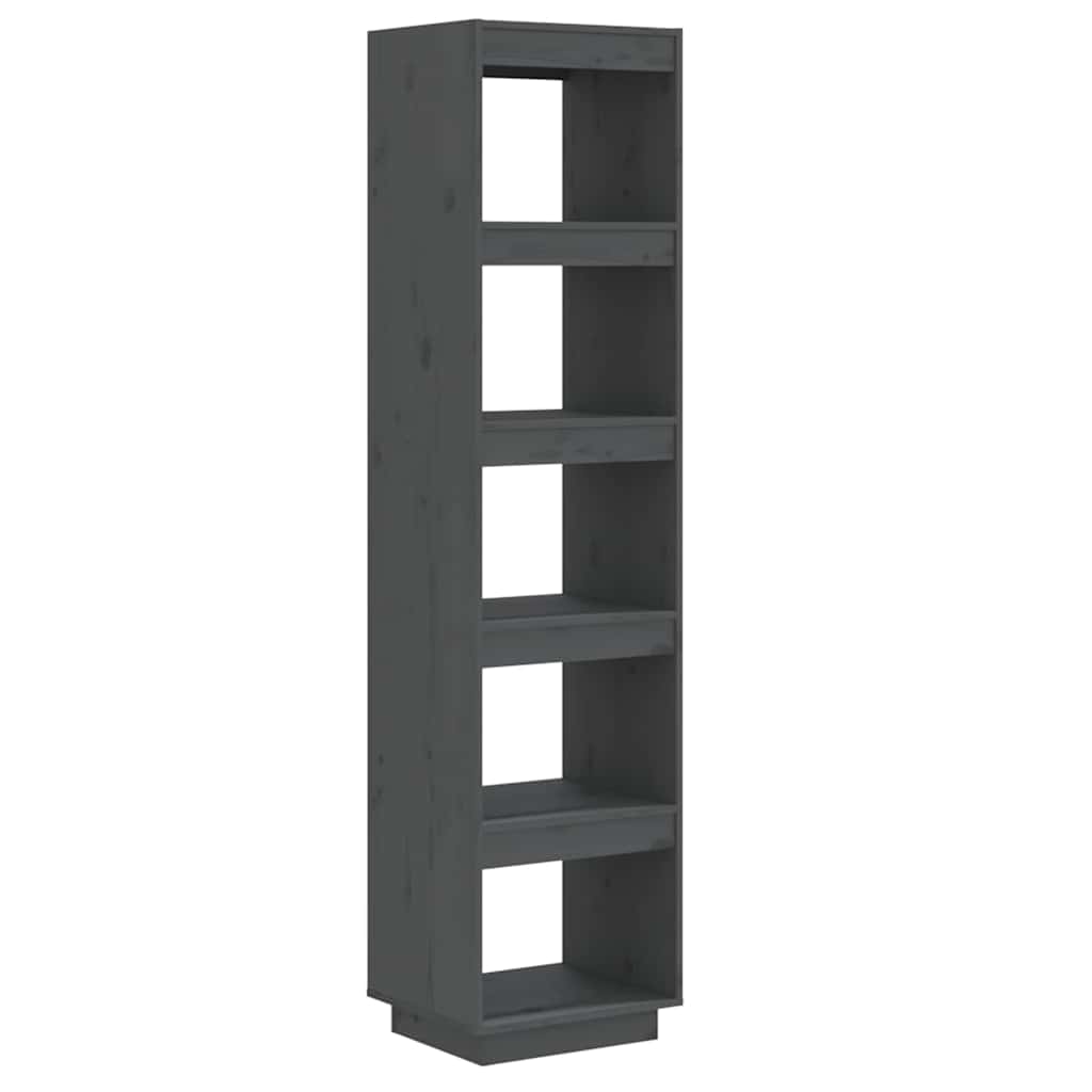 Vidaxl boekenkast kamerscherm 40x35x167 cm massief grenenhout grijs
