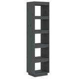 Vidaxl boekenkast kamerscherm 40x35x167 cm massief grenenhout grijs