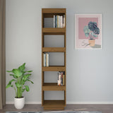 Vidaxl boekenkast kamerscherm 40x35x167 cm grenenhout honingbruin