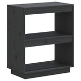 Vidaxl boekenkast 60x35x71 cm massief grenenhout grijs