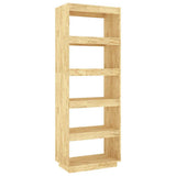 Vidaxl boekenkast kamerscherm 60x35x167 cm massief grenenhout