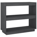 Vidaxl boekenkast 80x35x71 cm massief grenenhout grijs