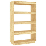 Vidaxl boekenkast kamerscherm 80x35x135 cm massief grenenhout