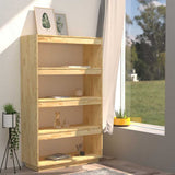 Vidaxl boekenkast kamerscherm 80x35x135 cm massief grenenhout