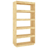 Vidaxl boekenkast kamerscherm 80x35x167 cm massief grenenhout