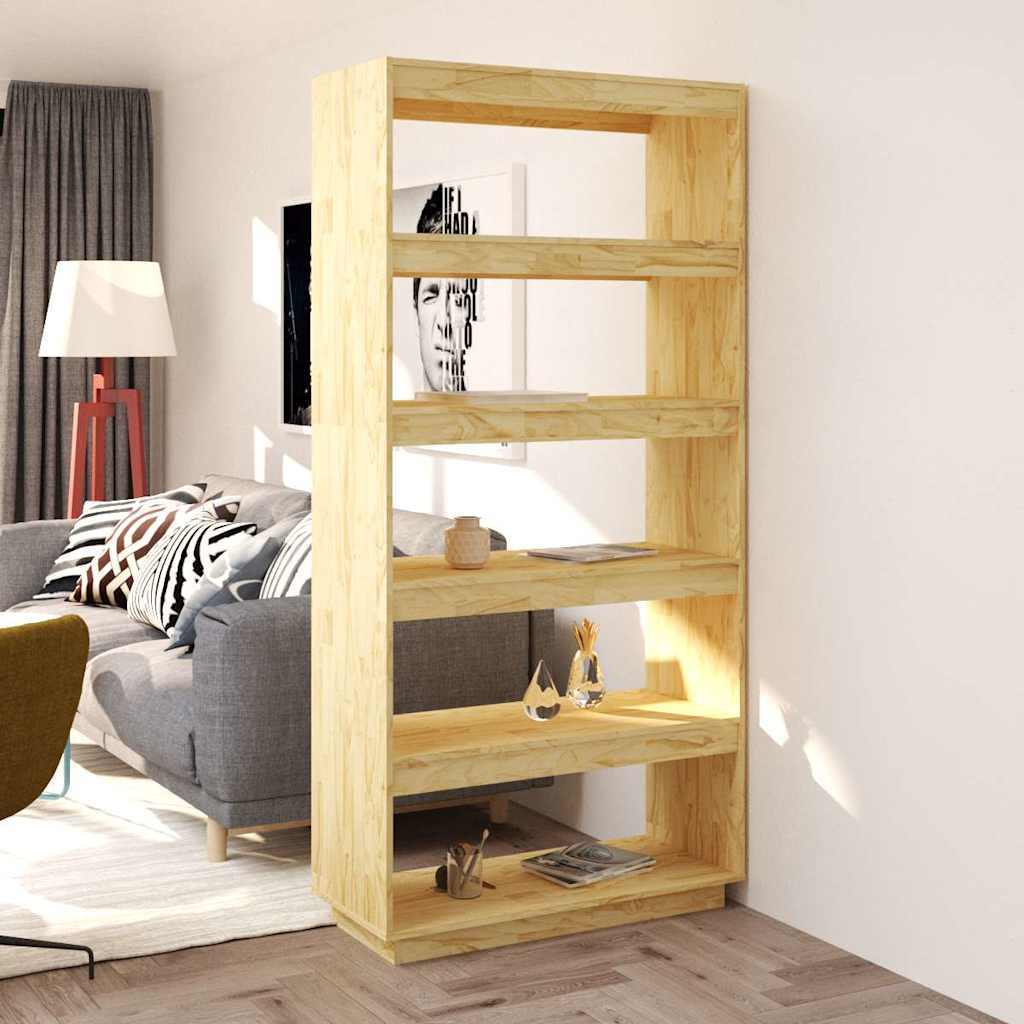 Vidaxl boekenkast kamerscherm 80x35x167 cm massief grenenhout