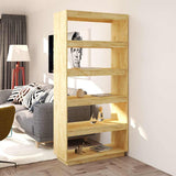 Vidaxl boekenkast kamerscherm 80x35x167 cm massief grenenhout