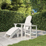 Vidaxl tuintafel adirondack 38x38x46 cm hdpe wit